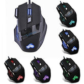 5500DPI Wired Gaming Mouse Professional 7 Buttons USB Cable LED Optical Gamer Mouse